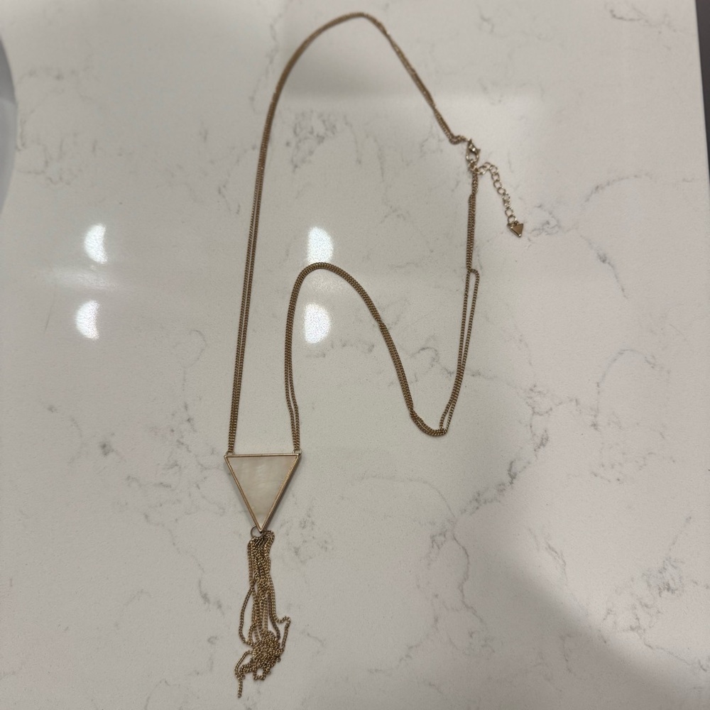 Triangular Tassel Necklace